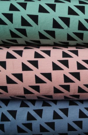 Tricot stof driehoek