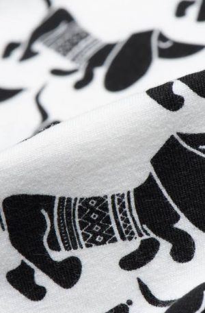 Tricot stof met print
